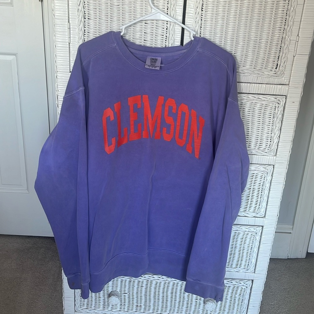 Clemson crew neck Lilac